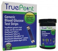 TruePoint Generic Test Strips 50 Count for Use with One Touch Ultra, Ultra2, Ultra Mini and UltraSmart Meters